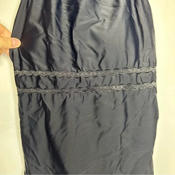 NWT Beachsissi Halter Tankini Top Criss Cross Black Swim Tank Women’s XL - Picture 3 of 9